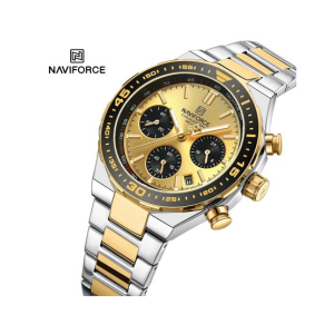 Naviforce Chrono Pioneer Watch For Men Two Tone (Nf-8049-5)