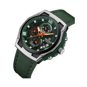 Naviforce Leather X Watch For Men Green (nf-8051-6)