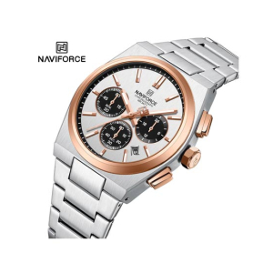 Naviforce Bond Chrono Watch For Men Two Tone (NF-8048G-6)