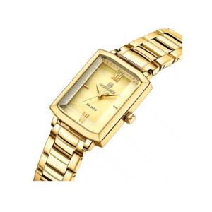 Naviiforce Square Edition Watch For Women Golden (NF-5039-8)