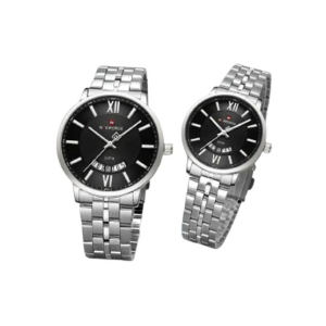 Naviforce Affinity Pair Watch For Couple Silver (NF-9238C-3)
