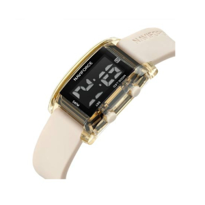 Naviforce Digital Diva Watch For Women Beige (NF-7118-3)