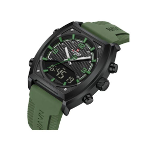 Naviforce Dual Master Watch For Men Green (NF-9242-8)