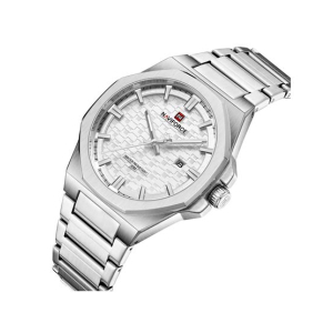 Naviforce Elan Watch For Men Silver (NF-9245-10)