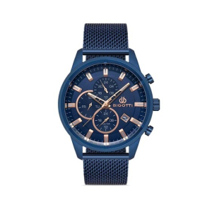 Bigotti Stainless Steel Men's Watch Blue (BG.1.10355-5)