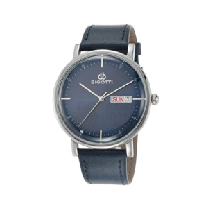 Bigotti Analog Leather Men's Watch Navy Blue (BG.1.10062-4)