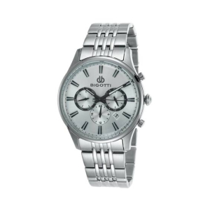 Bigotti Analog Stainless Steel Men's Watch Silver (BG.1.10007-1)