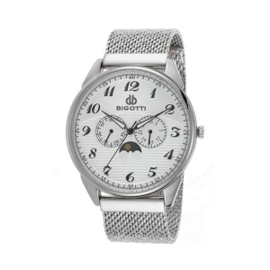 Bigotti Analog Stainless Steel Men's Watch Silver (BG.1.10020-1)