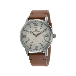 Bigotti Leather Men's Watch Brown (BG.1.10085-2)