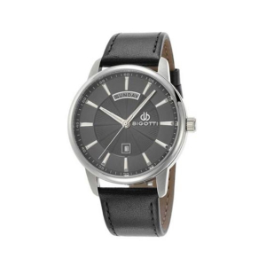 Bigotti Milano Leather Men's Watch Black (BG.1.10054-4)