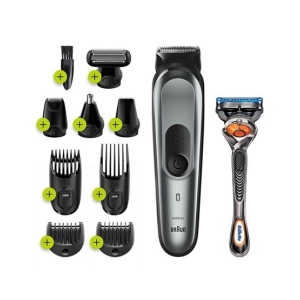Braun Metal 10-in-1 Hair Trimmer Styling Kit (MGK7221)