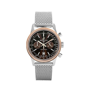 Breitling Transocean Chronograph 38 Men's Watch Silver (U4131053/Q600-171A)