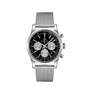 Breitling Transocean Chronograph Men's Watch Silver (AB015212/BF26-154A)