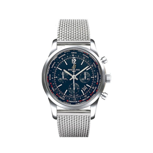 Breitling Transocean Chronograph Unitime Men's Watch Silver (AB0510U9/C879-159A)