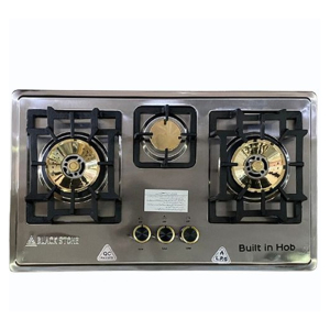 Black Stone Gas Hob Brass Burner BS-822-NG