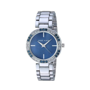 Anne Klein Swarovski Watch For Women Silver (AK/3359BMSV)