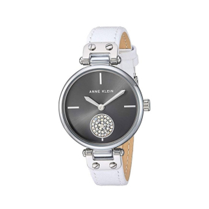 Anne Klein Swarovski Watch For Women White (AK/3381GYWT)