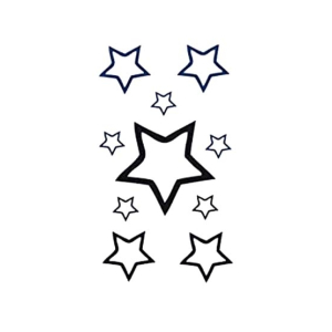 G-Mart Star Chain Arm Temporary Tattoo Sticker