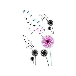 G-Mart Fly Birds With Flower Transient Temporary Tattoo Sticker
