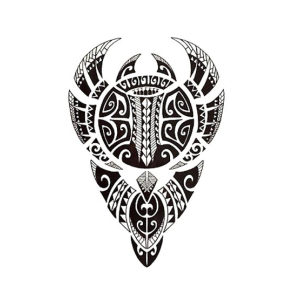 G-Mart Polynesian Bull Temporary Tattoo Sticker