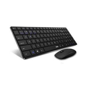 Rapoo Multi-mode Wireless Ultra-slim Desktop Set Black (9300M)