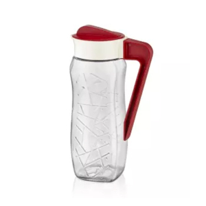Qlux Karefe Square Glass Jug Red 1.6Ltr (C-00244)