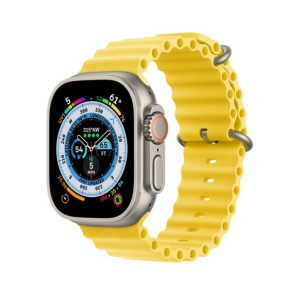 Apple Watch Ultra 49mm Titanium Case With Yellow Ocean Band - GPS