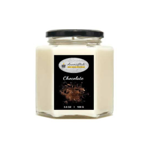 Aromaflick Chocolate Hexagonal Jar Soy Candle