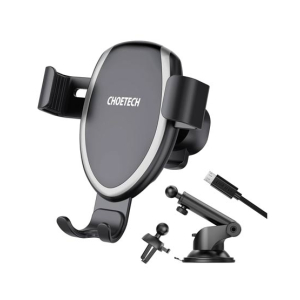 Choetech Wireless Car Charging Mount Black (T536-S)