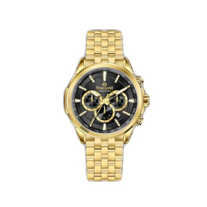 Timezone Chronograph Delta Nexus Watch For Men (TZ-1327)-Black
