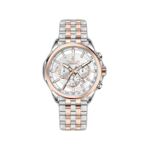 Timezone Chronograph Delta Verve  Watch For Men Two Tone Rose Gold (TZ-1327)