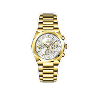 Timezone Chronograph Reign Watch For Men (TZ-1324)-White