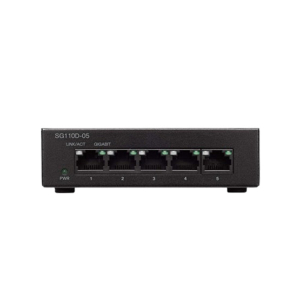 Cisco 5-Port Desktop Unmanaged Network Switch (SG110D-05-EU)