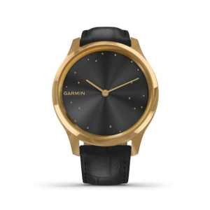 Garmin Vivomove Luxe 24K Hybrid Smartwatch For Men Black