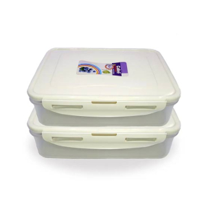 Appollo Cafee Food Keeper Medium (Pack Of 2)-Cream