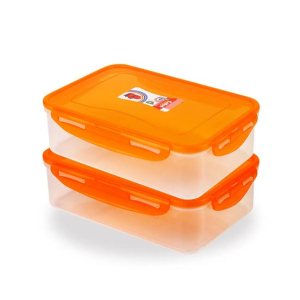 Appollo Cafee Food Keeper Medium (Pack Of 2)-Orange