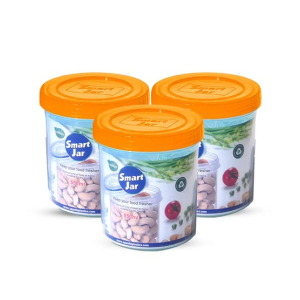 Appollo Smart Jar Medium (Pack Of 3) -Orange