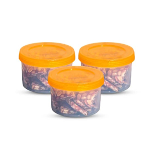 Appollo Smart Mini Jar Large (Pack Of 3)-Orange