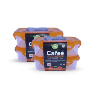 Appollo Cafee Food Keeper (Pack Of 4) -Orange