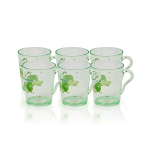 Appollo Party Acrylic Mug (Pack Of 6)-Olive Green