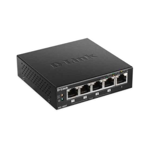 D-Link 5-Port Metal Desktop Switch With PoE (DGS-1005P)