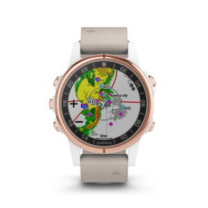Garmin D2 Delta S Aviator Smartwatch With Beige Leather Band