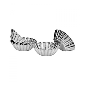Premier Home Round Fluted Cake Moulds - Set of 4 (805054)