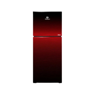 Dawlance Acce Glass Door Freezer-On-Top Refrigerator (9173)-Coral Red
