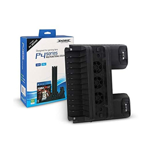 Dobe Multifunction Cooling Fan Stand with Dual Charging Station For PlayStation 4