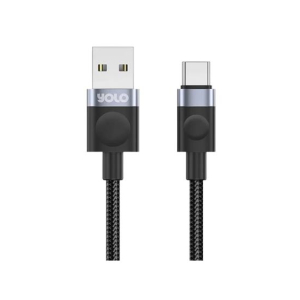 Yolo Flow USB to Type-C Fast Charging Cable Black (Y-076)