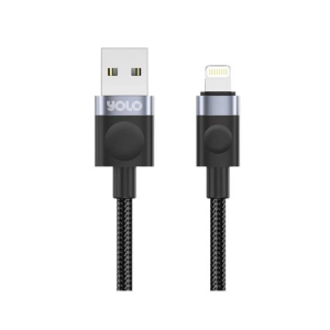 Yolo Flow USB to Lightning Fast Charging Cable Black (Y-077)