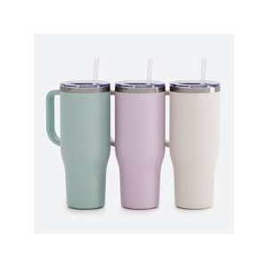 Samark Stanley Tumbler Stainless Steel Vacuum Tumbler With Straw