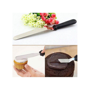 Promax Stainless Steel Icing Spatula Black