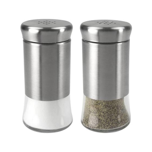Promax Glass Salt And Pepper Shakers Salt Dispenser - 2 pieces